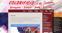 Desktop Screenshot of colorificiofratellicarboni.it